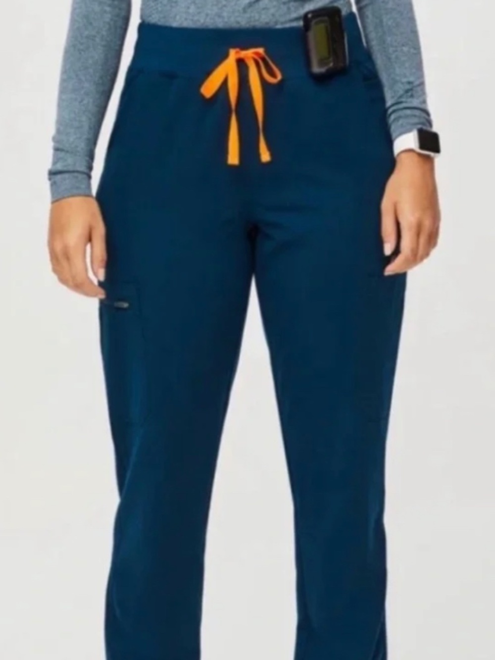 Deep Reef High Waisted Yola - Skinny Scrub Pant